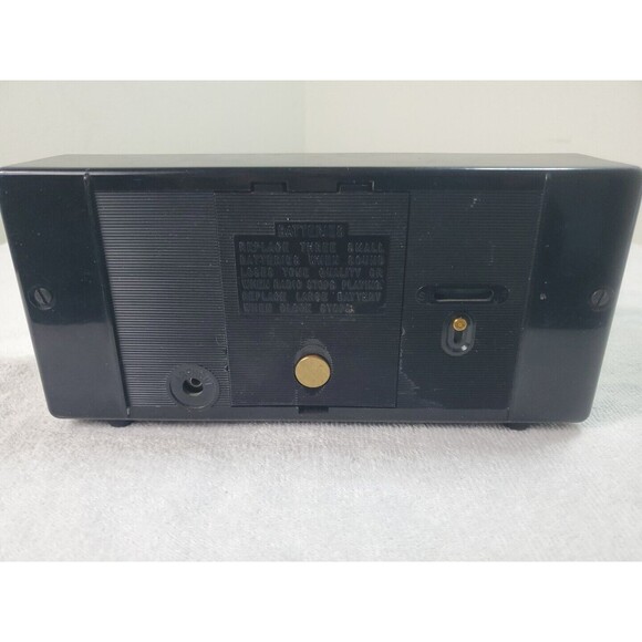 GE Model CT-455A AM Radio With Alarm Cream And Black 1960's Vintage - Picture 6 of 10